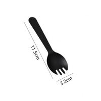 25 Stück Einweg Plastik Spork Löffel Gabeln für Kuchen Eis Salat Obst Dessert Suppe Kaffee Party Kuchen Backen Shop Zubehör