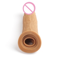 Manchon Réutilisable pour Pénis, Extenseur Réaliste en Silicone, Préservatif d'Extension, Jouet Sexuel pour Hommes, Agrandisseur de Pénis, Gaine de Préservatif Retardante