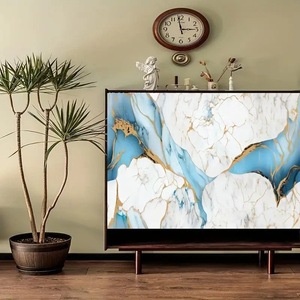 Modern 3D PVC Wallpaper Roll Easy-to-clean Waterproof Gold Marble Design <strong>Wall</strong> Tile <strong>Sticker</strong> for Apartment Home Decoration - Product Image 2