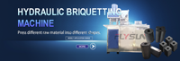 Machine de briquetage carrée hydraulique avec moteur AC et moteur thermique pour la production de briquettes de charbon de bois