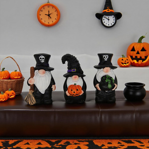Adornos Kawaii para Escritorio de Interior, Figuras de Enanos de Halloween, Escultura de Resina de <span class=keywords><strong>Duende</strong></span> Mago, Decoración para Fiestas y Bares - Product Image 1