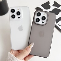 IPhone 용 초박형 매트 반투명 소프트 휴대 전화 케이스 16 Pro Max 16 15 14 13 12 11 XR SEPlus 충격 방지 커버 피부 느낌