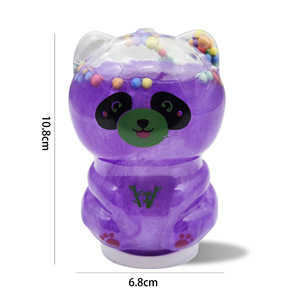 Slime Cristal Panda pour le Commerce International, Slime Pailleté Effet Cuir, Faux Slime Nacré Dégradé - Product Image 5