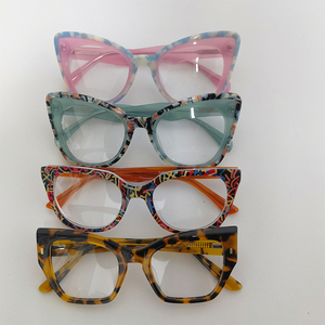 Kho Durable Kích Thước Lớn Dày Acetate Đầy Đủ Rim Khung Sẵn Sàng Tàu | Chất Lượng Cao Cấp Rắn Cổ Điển Phụ Nữ Người Đàn Ông Cán Quang - Product Image 5