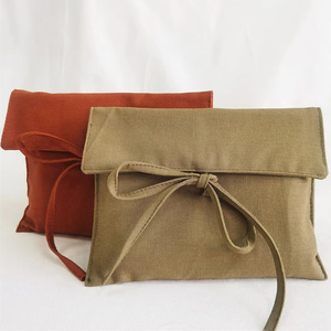 Sac d'emballage en coton biologique écologique pour <span class=keywords><strong>vêtements</strong></span>, sac à main, sac en coton naturel avec logo personnalisé imprimé, pochette en coton muslin anti-poussière - Product Image 1