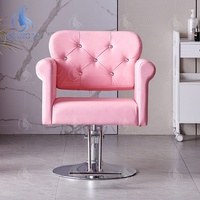 Barbershop, salon de beauté, salon de coiffure, styliste, cuir 360 °   Fauteuil de barbier pivotant capitonné