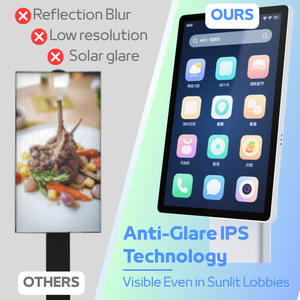 Xách Tay Thương mại kỹ thuật số Bảng menu <span class=keywords><strong>LCD</strong></span> điện tử áp phích đứng cho quảng cáo cho đồ trang sức trang điểm hoặc cửa hàng quần áo - Product Image 3