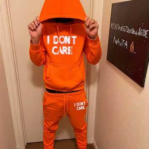 Ensemble de survêtement 2 pièces pour homme avec broderie strass, style streetwear, comprenant un sweat à capuche et un pantalon baggy de jogging - Product Image 3