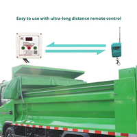 Système de bâche électrique rétractable haut de gamme pour camions Dongfeng/Jiefang, toile PVC épaisse, ensemble complet, moteur 24V, télécommande 50m