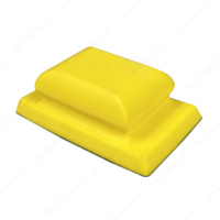70x115mm jaune main extraction de poussière ponçage polissage bloc éponge sans poussière flocage papier de verre mousse tampon bloc