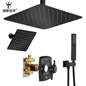 Multi-Functional Stainless Steel Rain Shower Head with <b>Mirror</b> Concealed Ceiling Bathroom Set Household Sanitary Ware Suite - Product Image 4