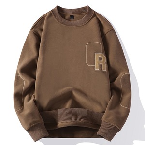 All'ingrosso <span class=keywords><strong>felpa</strong></span> da <span class=keywords><strong>uomo</strong></span> a fondo spesso alla moda <span class=keywords><strong>felpa</strong></span> <span class=keywords><strong>con</strong></span> colletto rotondo Double face maglia interna calda - Product Image 3