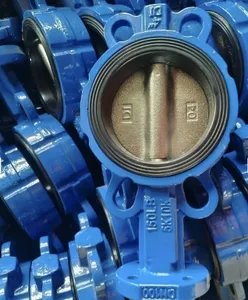 BS DIN API Universal Standard DN100 DI Body SS410 Stem Gear Worm Wafer Concentric Butterfly Valve