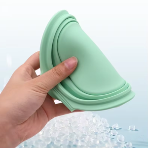 Mangkuk lipat silikon luar ruangan, mangkuk air anjing lipat Anti tumpah - Product Image 4