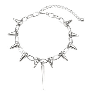Collar Punk con Púas, Cadena Geométrica de Aleación de Zinc, Joyería de Moda Unisex para Fiestas - Product Image 5