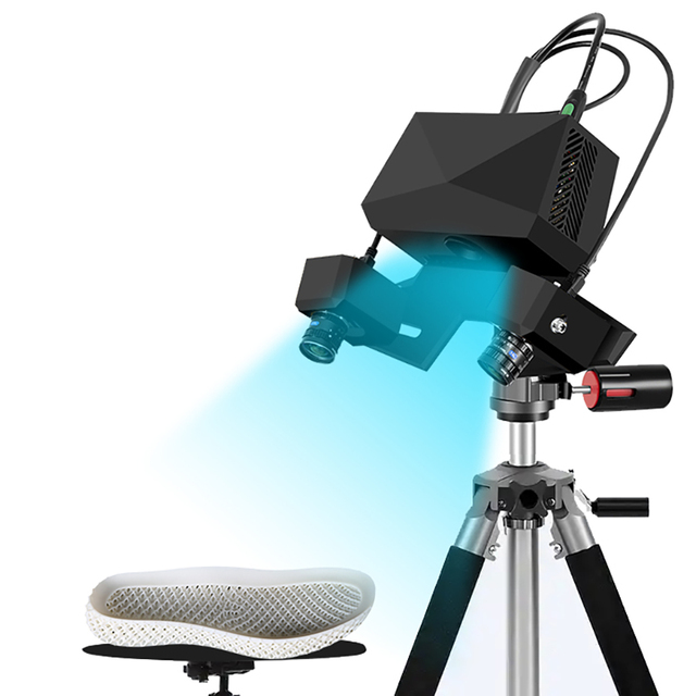 Manufacturer Intelligent Shoe Sole 3D Scanner High Resolution 6.3 Millions*2 LED Blue Light Scanning 3D Scanner for Shoe Sole