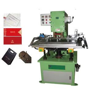 Automatic Hot Foil Stamping Machine für Paper Plastic Leather Wood Gilding Embossed Machine mit 15T drücken