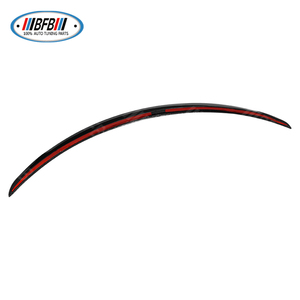Aileron arrière en fibre de carbone véritable pour Tesla <span class=keywords><strong>Model</strong></span> 3 2023+, aileron de toit, aileron de queue, aileron de type bec de canard, amélioration élégante du pare-chocs arrière - Product Image 5