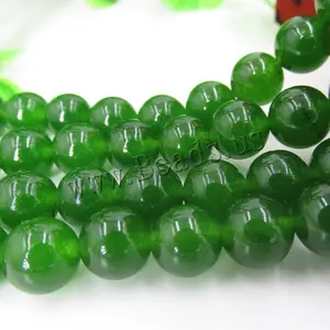 Contas de jade malásia com pedra preciosa natural, atacado, para fazer jóias, verde, tamanhos 4, 6, 8, 10, 12, 16, 18, 20mm, 829509