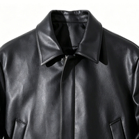 Veste en cuir pour homme, sur mesure, OEM ODM, de haute qualité, tendance, décontractée, avec fermeture éclair, pour l'hiver