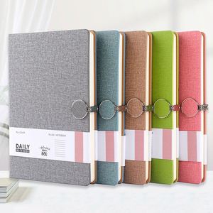 Carnet en lin doux au toucher, impression de logo personnalisé, carnet de marque, carnet à couverture rigide en PU, format A5, cahier avec logo, avec boîte personnalisée - Product Image 2