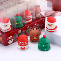 Taille-crayon manuel portable en forme de renne de Noël, coupe-crayon portable, papeterie – Articles en stock
