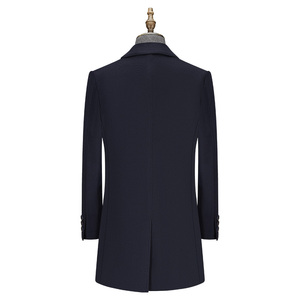 Cappotto 10% in lana 90% in Cashmere blu Navy DM10010 cappotto in lana - Product Image 2