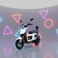 Moto électrique de tourisme pour adultes 2000W 72V, scooter électrique au lithium, 50-70 km/h, autonomie 80-145 km, batterie Li-FePO4, modèle Jiata U2 en acier