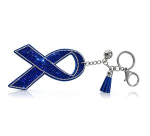 Llavero de cinta rosa con diamantes de imitación y borla, adorno para bolso de concienciación sobre el cáncer de <span class=keywords><strong>mama</strong></span> para mujer - Product Image 6