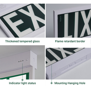 Luminaire d'urgence Tuoming certifié CE en ABS/PVC, double face avec films PVC, signalisation <span class=keywords><strong>de</strong></span> <span class=keywords><strong>sortie</strong></span> <span class=keywords><strong>de</strong></span> <span class=keywords><strong>secours</strong></span> - Product Image 3