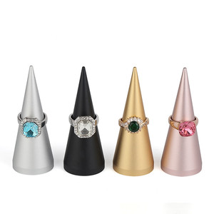 Dali Conico In Piedi In Acciaio Inox Anello Dei Monili Banco di mostra Per Il Negozio di Gioielli - Product Image 1