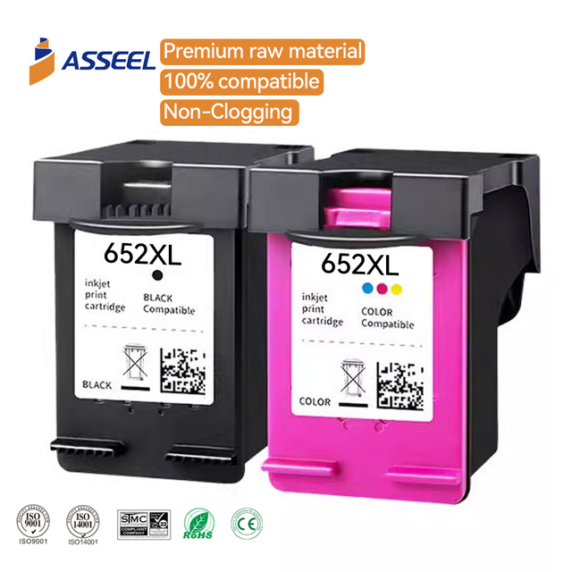 Wholesale 652xl Inkjet Tinteiro Color Remanufactured Ink Cartridge for Hp652 Hp652xl Hp Deskjet Ink Advantage 1115 3635 Printer