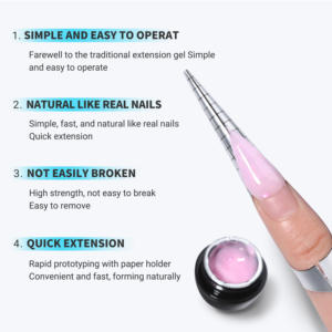 KNC Extensions d'<span class=keywords><strong>ongles</strong></span> auto-nivelantes Soak Off Private Label OEM 1KG 42Colors Nail Construction Extension UV <span class=keywords><strong>Gel</strong></span> Builder For Nails - Product Image 5