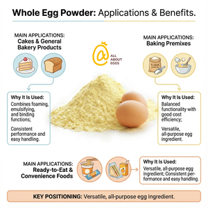 Poudre d'œuf entier en gros Ingrédient alimentaire pour la pâtisserie, la confiserie, les nouilles, les sauces, la transformation alimentaire, les émulsifiants - Product Image 6