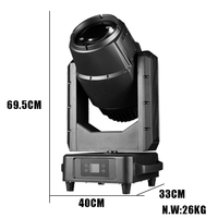 Projecteur de scène professionnel IP66 380W Sharpy Beam, lumière de scène mobile, étanche pour extérieur
