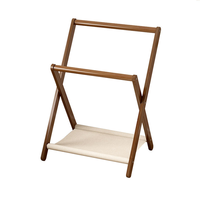 Séchoir à linge pliable sur mesure, Porte-vêtements en bois fait main, Porte-vêtements moderne sur pied, Porte-vêtements minimaliste sur pied