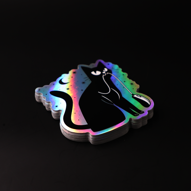 Custom Print Holographic Sticker Waterproof Vinyl