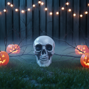 Adorno de Calavera de Plástico Mini Personalizado, Escultura de Calavera para Halloween, para Fiestas de Halloween, Hogar y Casa Embrujada - Product Image 2