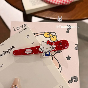 덕빌 클립 앞머리핀 재미있는 아크릴 수제 귀여운 일본 만화 생일 헤어 액세서리 이우 제작 - Product Image 6