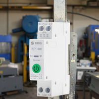 Disjoncteur intelligent WiFi 63A en plastique, mini, pour usage industriel et domestique, protection contre les surtensions et les surintensités, mesure de puissance sans fil