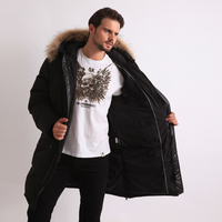Veste d'hiver épaisse unie pour homme, décontractée, respirante, imperméable, grande taille, avec capuche, pour l'automne au Canada