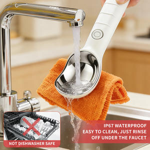 Cuillère chauffante électrique étanche IP67 rechargeable à 2 vitesses pour crème glacée dure/gelato - Product Image 3