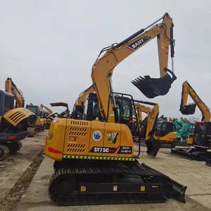 Mini-excavatrice hydraulique sur chenilles Sany SY75C d'occasion de 7,5 tonnes à vendre - Product Image 3