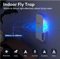 Plug-In Indoor Vliegende Insectenval Fruitvliegvallen Voor Huisgebruik-Muggen Motten Vliegen Bug Zapper