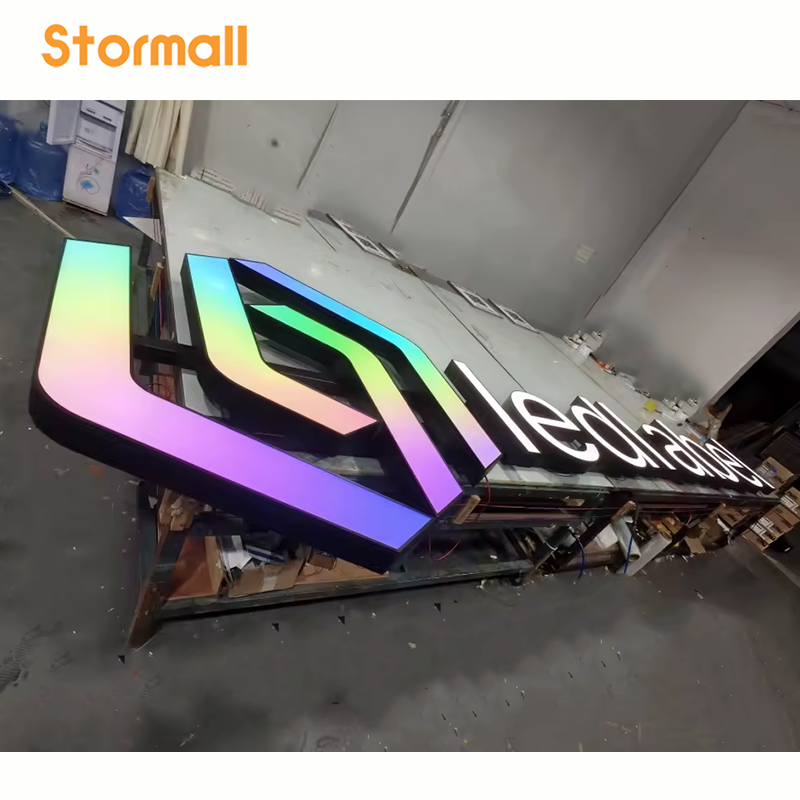 Custom RGB Full Color Gradient Frontlit LED Channel Letters,Waterproof ...