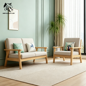 Proveedor chino de sofás seccionales de madera de bajo costo, personalizados, con gran stock, envío inmediato, nuevo diseño, muebles para sala de estar. - Product Image 3