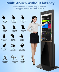 Ma Thuật gương tầng thường vụ 32 43 55 65 inch LCD 4K dọc quảng cáo máy cảm ứng thông minh tương tác Màn hình hiển thị Totem - Product Image 4