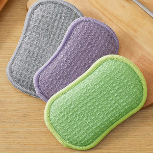 Almohadilla de Limpieza Multicolor con Textura de Waffle para Eliminar Manchas de Forma Eficiente, Esponja de Limpieza Utilizada para Frotar Superficies de Acero Inoxidable - Product Image 1