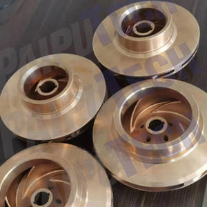 黄铜叶轮熔模铸造服务，失蜡铸造黄铜叶轮零件，精密铸造黄铜叶轮零件 - Product Image 2