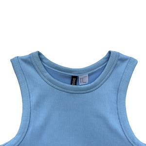 <span class=keywords><strong>Canotta</strong></span> da Donna a Costine con Ricamo del Logo Personalizzato, Vestibilità Slim, Tinta Unita Sexy, <span class=keywords><strong>Crop</strong></span> <span class=keywords><strong>Top</strong></span> Sportivo, Gilet da Yoga all'Ingrosso - Product Image 2
